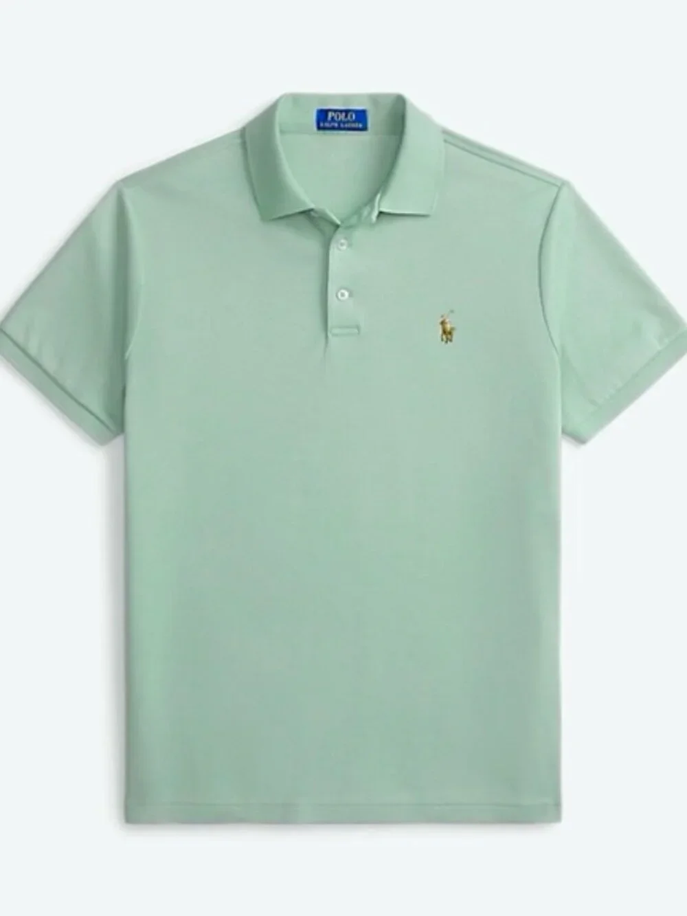 POLO RALPH LAUREN Custom Slim Fit Soft Cotton Short Sleeve Polo Shirt Small NWT